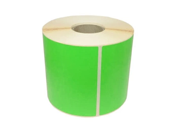 Etykiety termiczne zielone papierowe 100mm x 60mm 1000szt średnica gilzy fi40