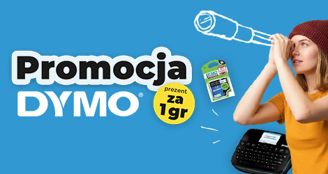 Baner promocji “Kup produkt DYMO i odbierz prezent za grosz