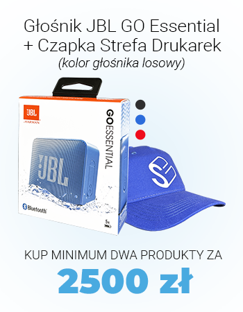 Próg 3 Głośnik JBL GO Essential + Czapka Strefa Drukarek - kolor głośnika JBL losowy