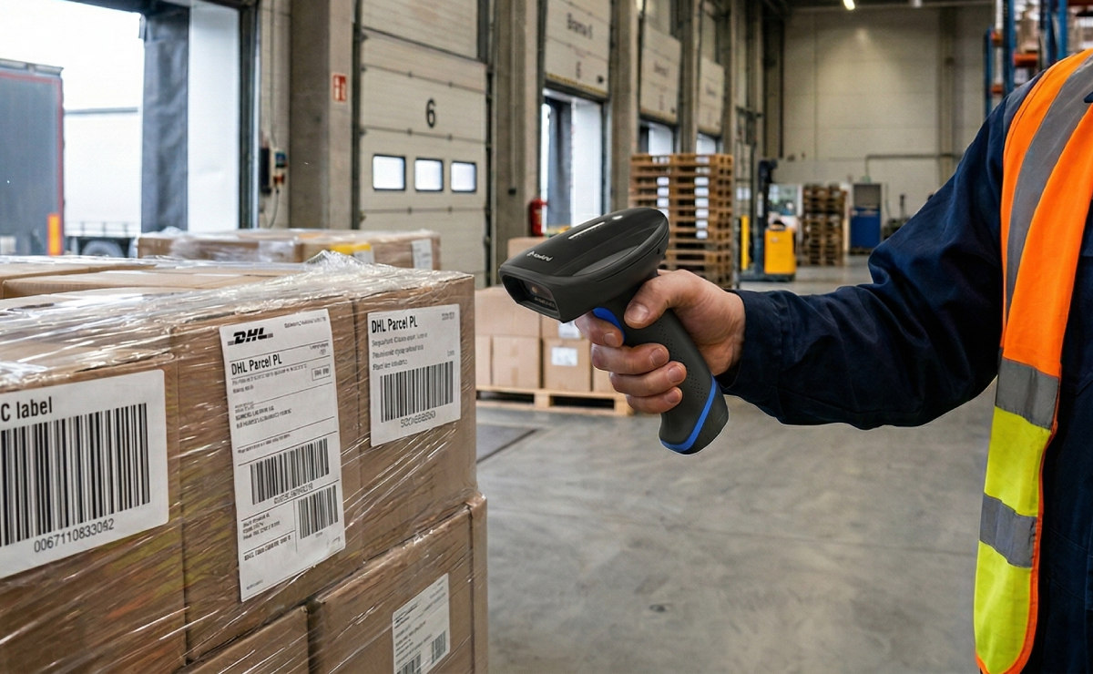 Czytnik Newland HR23 Dorada skanujący etykietę paletową