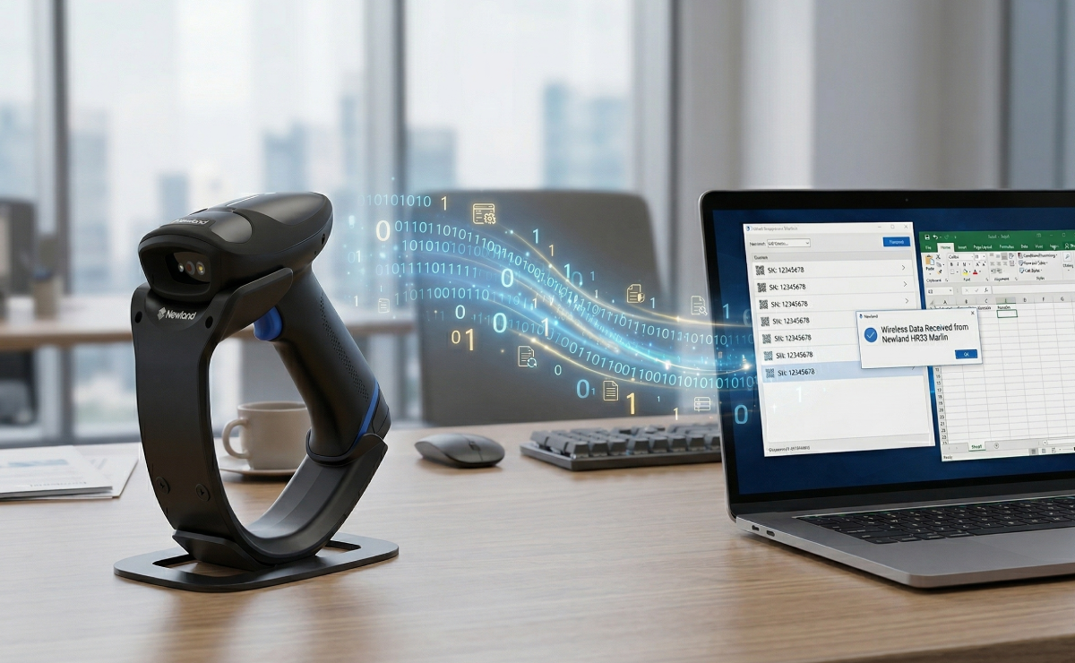 Wizualizacja przesyłu danych z czytnika HR33 Marlin