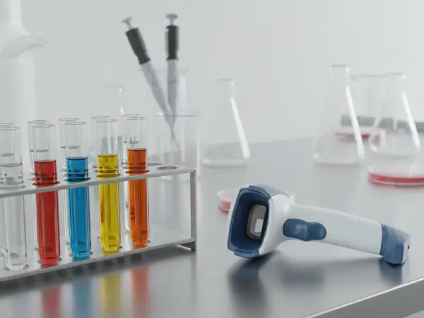 Czytnik Zebra DS2278-HC w labolatorium