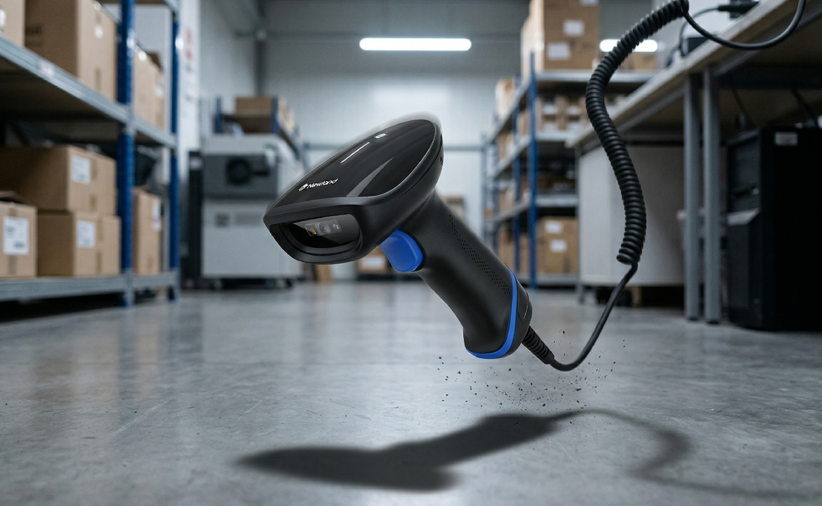 Upadający skaner Newland HR23