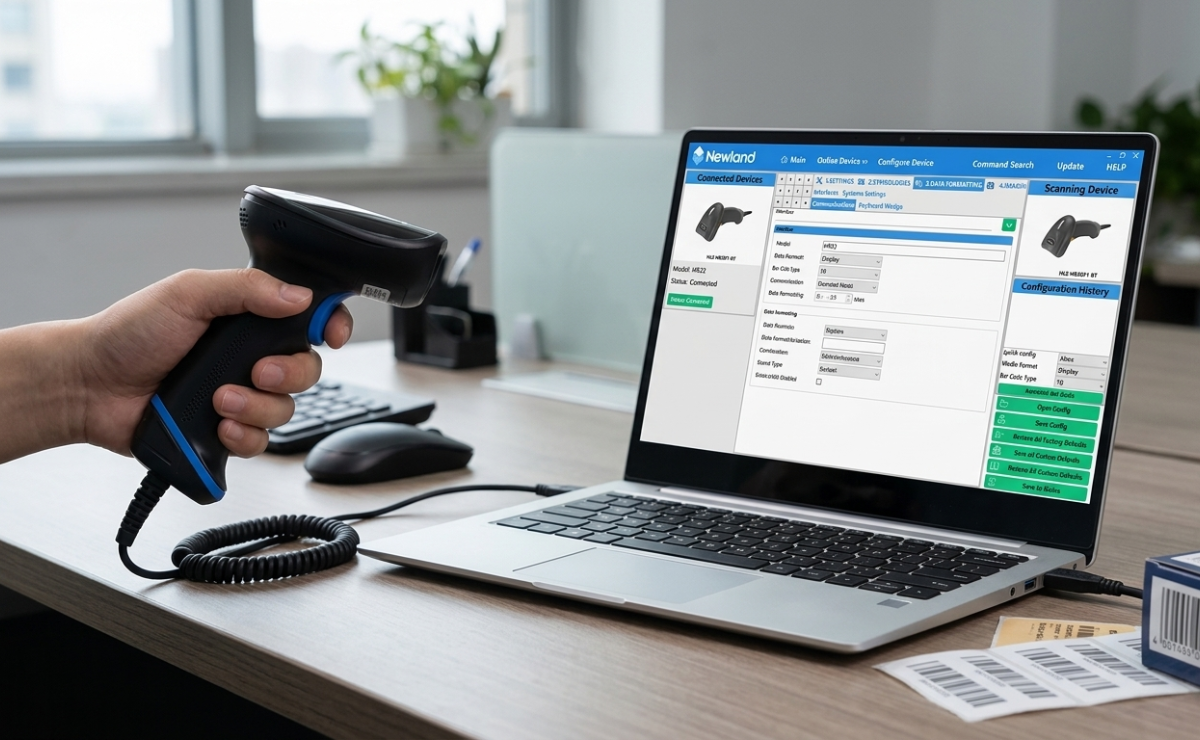 Podgląd na EasySet do skanerów Newland