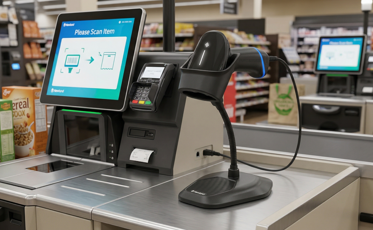 Czytnik HR23 Dorada na kasie samoobługowej