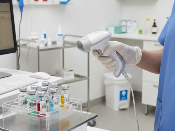 Czytnik Newland HR3280-HC gotowy do skanowania zakrzywionych etykiet