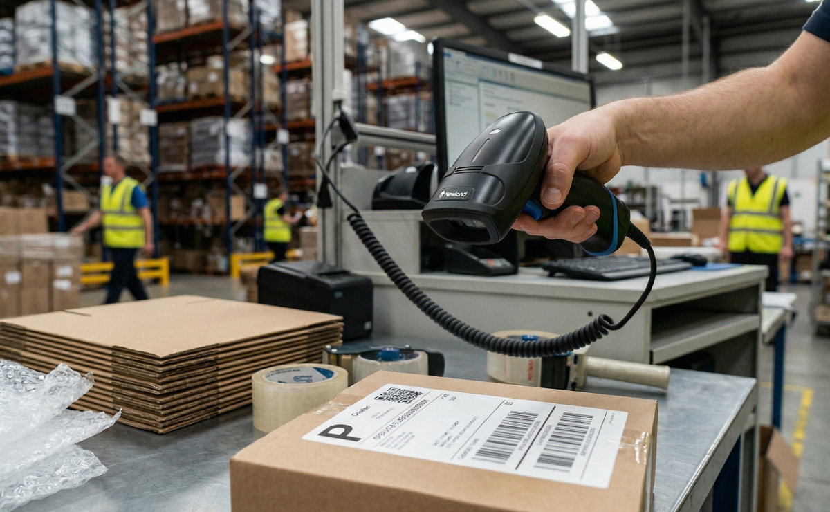 Czytnik Newland HR33 Marlin skanujący etykietę kurierską