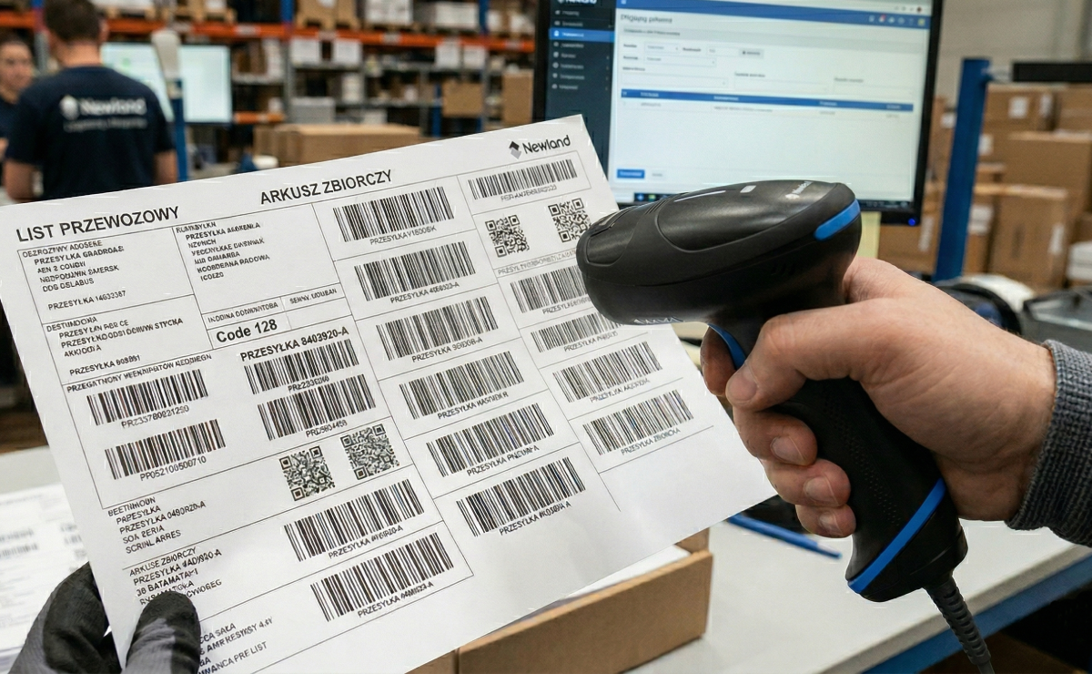 Czytnik HR33 Marlin zczytujący gęsto rozstawione kody