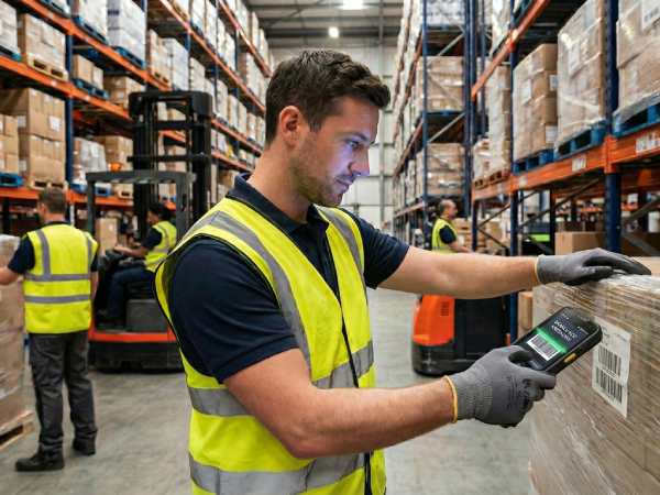 Odczytywanie kodów podczas inwentaryzacji za pomocą Zebra TC27