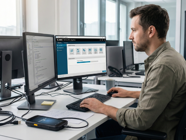 Podgląd na narzędzia Zebra Mobility DNA do terminala