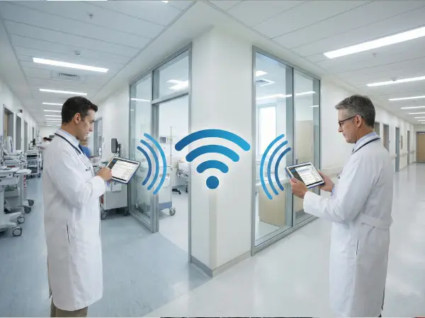 Połączenie między tabletami Zebra ET45-HC, które są w różnych lokalizacjach