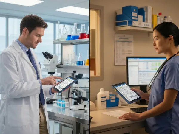 Połączenie między tabletami Zebra ET45-HC, które są w różnych lokalizacjach