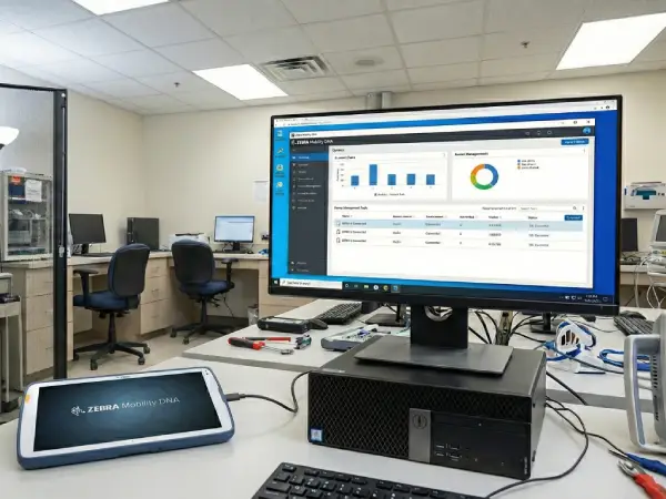 Podgląd na narzędzia Zebra Mobility DNA do tabletu