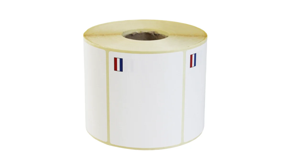 rolka etykiet z flagą Holandii