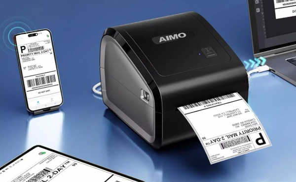 Drukarka AIMO D550 Pro drukowanie połączenie z laptopa, smartfona i tableta