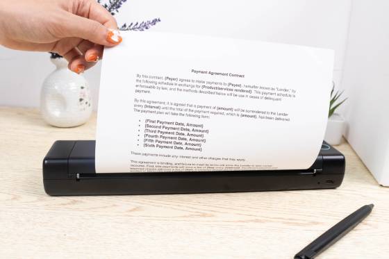 Wydruk z drukarki AIMO M08F,