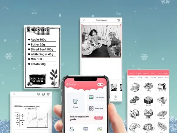 Aplikacja Phomemo na telefonie