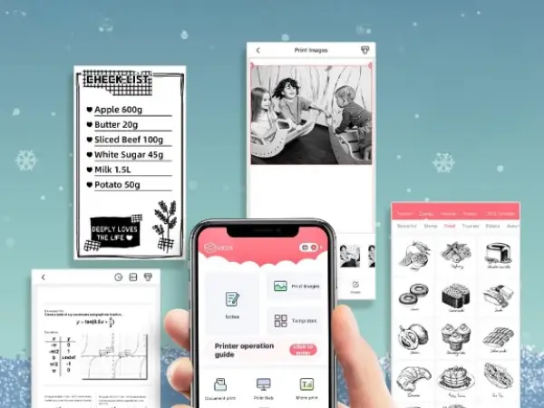 Możliwości aplikacji Phomemo