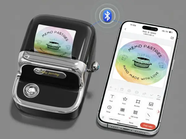 Drukarka Phomemo M150 połączona z telefonem