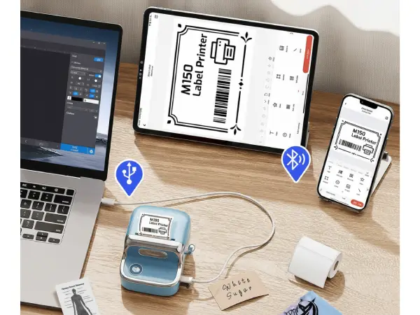 Połączenie Phomemo M221 z laptopem, tabletem i smartfonem