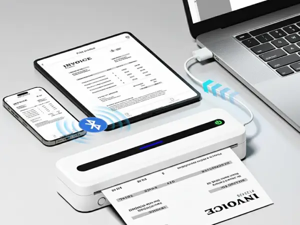 Phomemo M832 podłąćzona do komputera