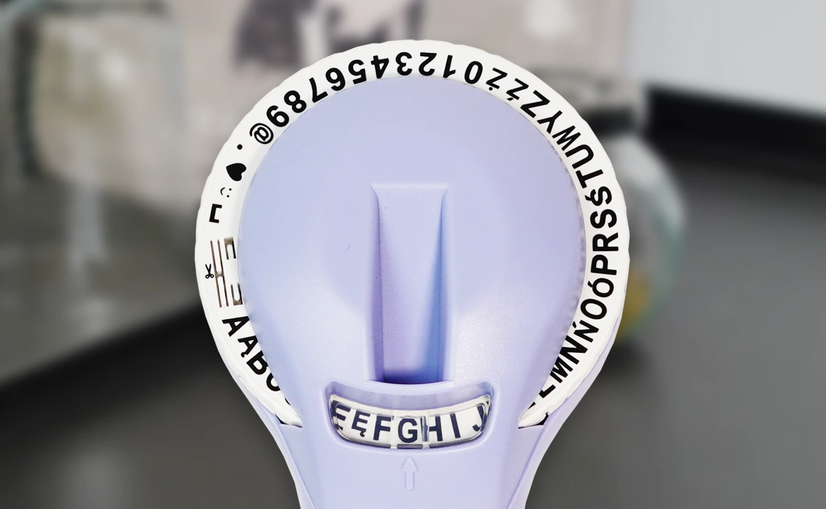 Zbliżenie na tarczę wytłaczarki TP-B90