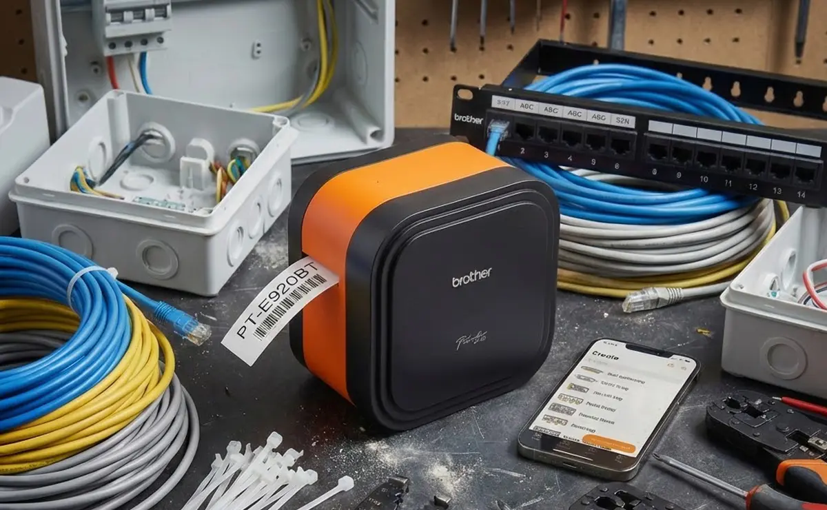 Wydruk z drukarki PT-E920BT CUBE