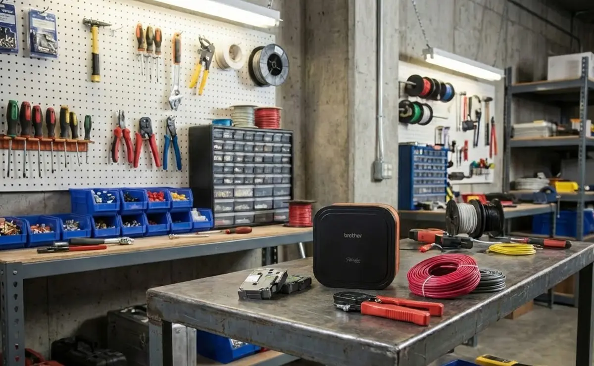 Drukarka Brother PT-E920BT w warsztacie