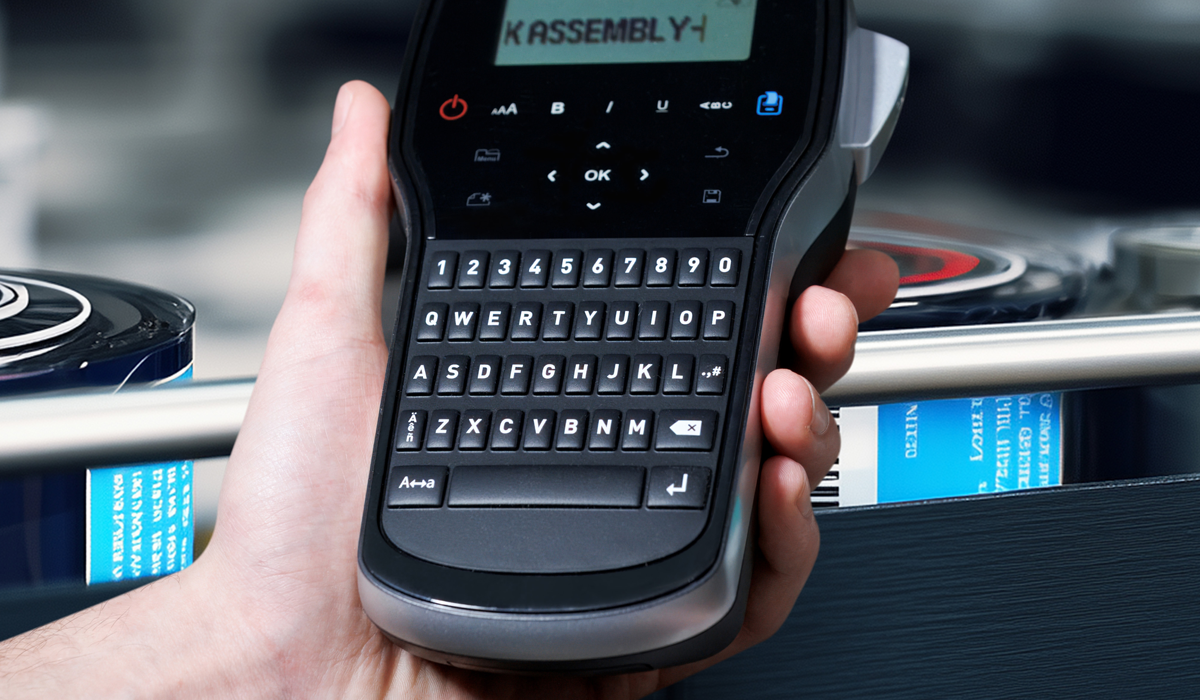 Klawiatura QWERTY w drukarce DYMO LM280