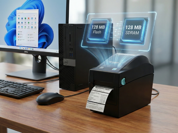 Wizualizacja pamięci w drukarce GoDEX DT230+