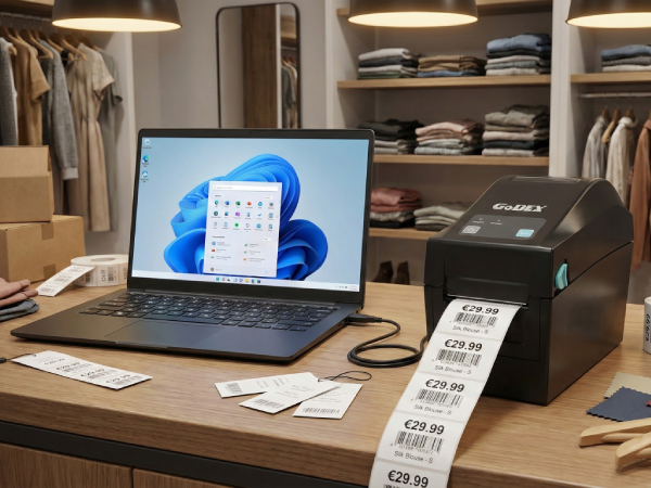 Drukarka GoDEX DT230+ w butiku