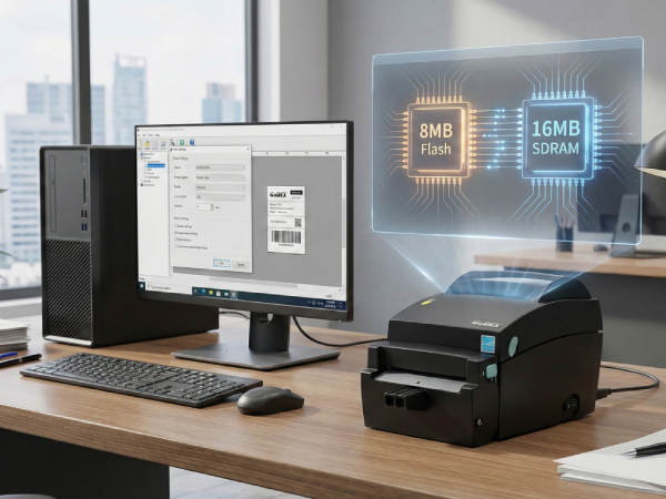 Wizualizacja pamięci w drukarce GoDEX DT4L