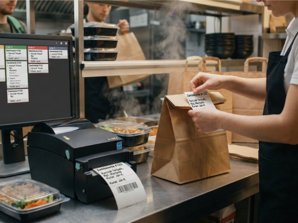 Drukarka GoDEX DT4L w gastronomii