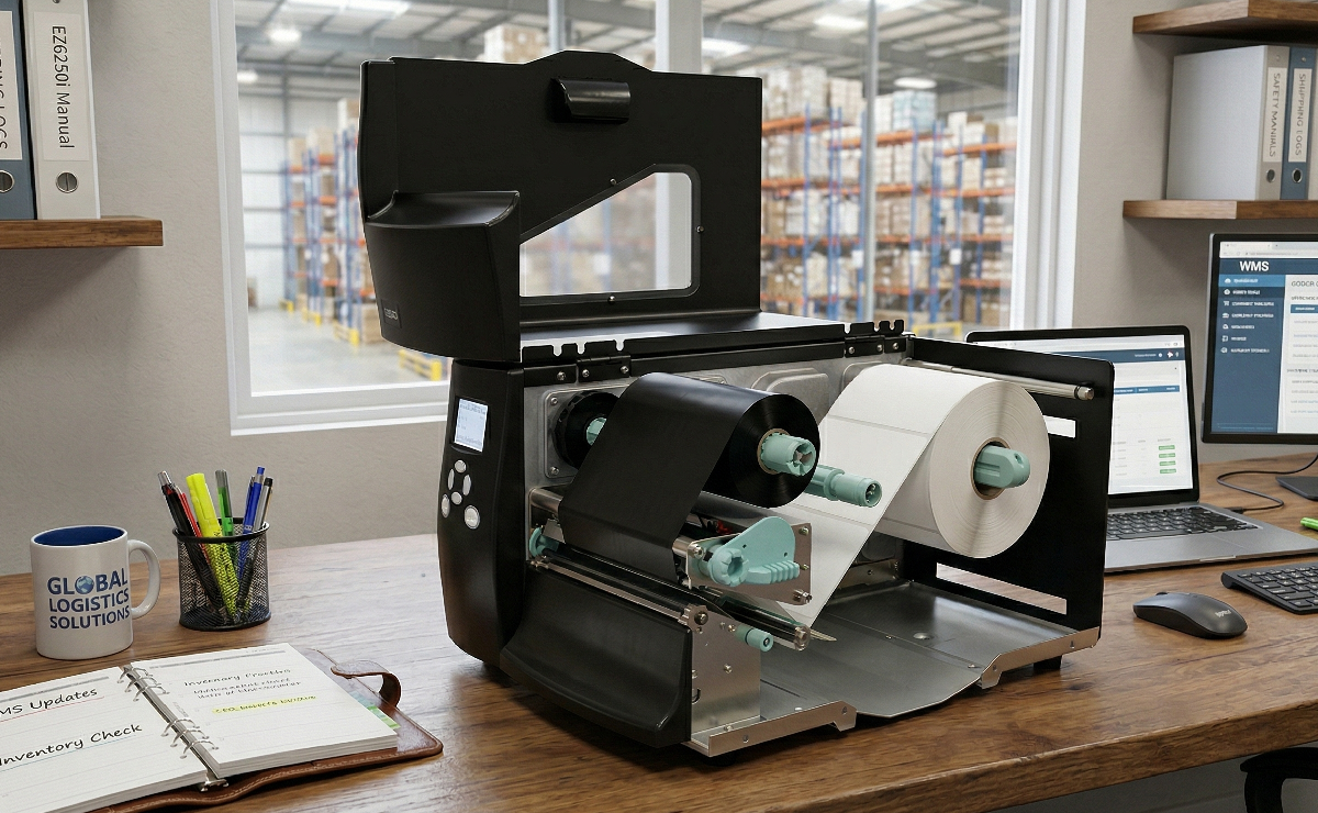  Wygląd drukarki GoDEX EZ6350i od środka