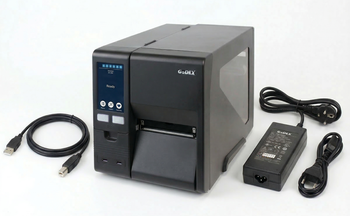 Drukarka GoDEX GX4300i w zestawie