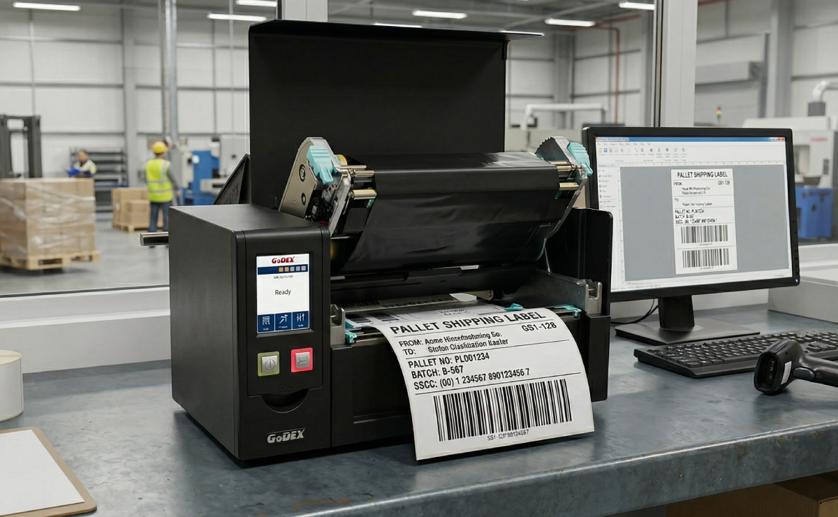  Wygląd drukarki GoDEX HD830i+ od środka