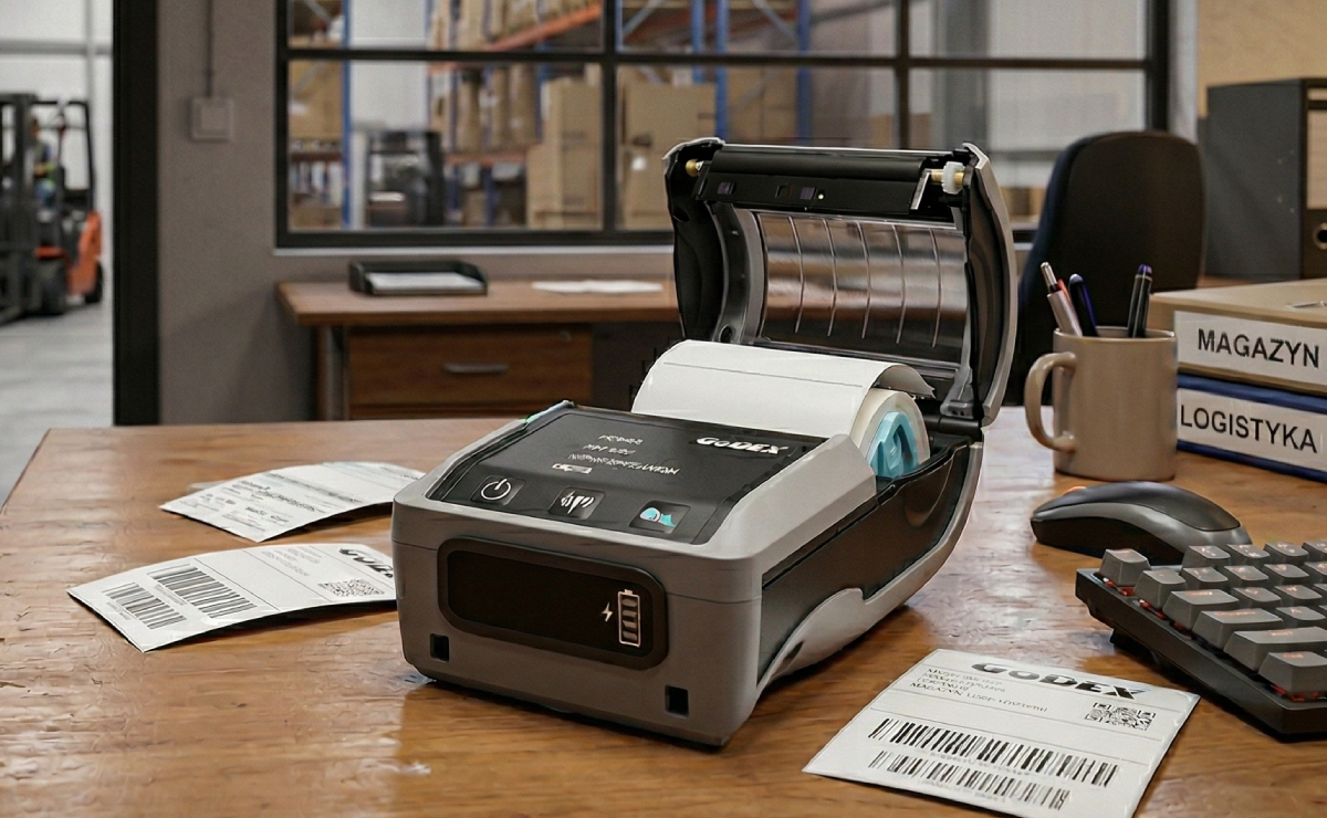  Wygląd drukarki GoDEX MX30i+ od środka