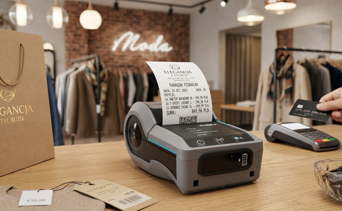 Drukarka GoDEX MX30i+ drukująca paragon