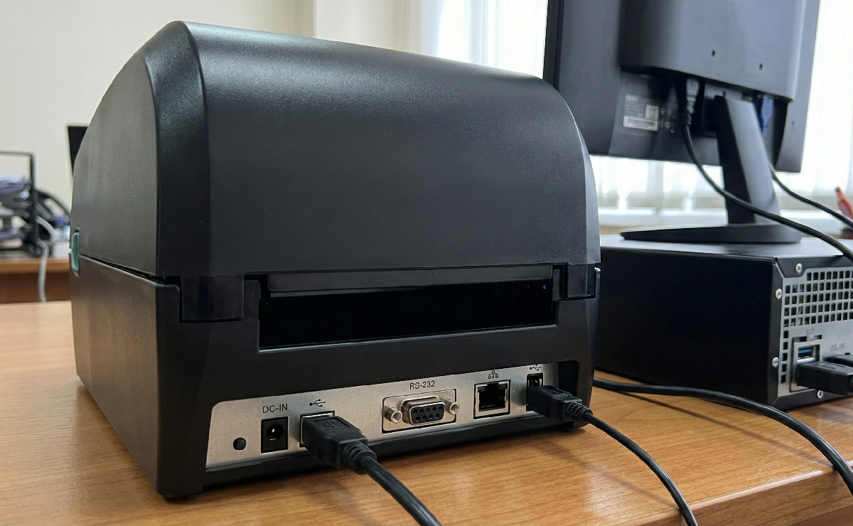 Łączność drukarki GoDEX RT700i PRO z komputerem Windows