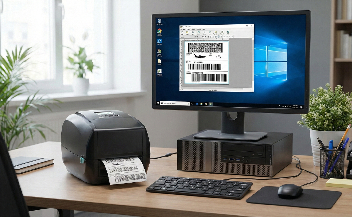 Podgląd projektowanie etykiety dla GoDEX RT730i PRO