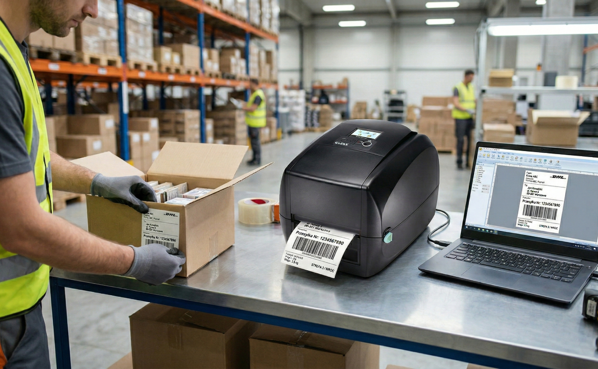 Drukarka GoDEX RT730i PRO w magazynie