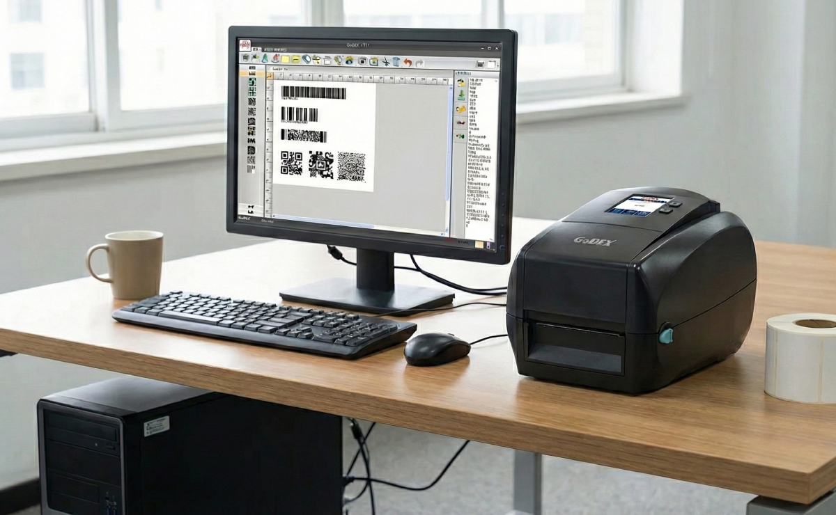 Podgląd projektowanie etykiety dla GoDEX RT863i PRO