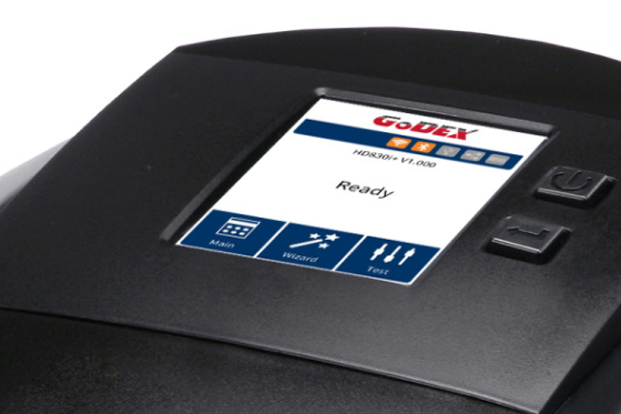 Panel dotykowy w drukarce GoDEX RT863i+