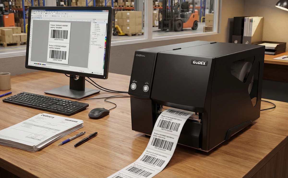 Wydruk etykiet do opisania dostawy