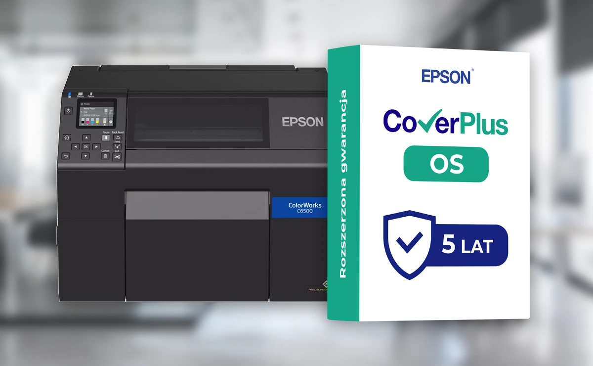 Pakiet gwarancji CoverPlus OS 5 lat dla Epson ColorWorks C6500