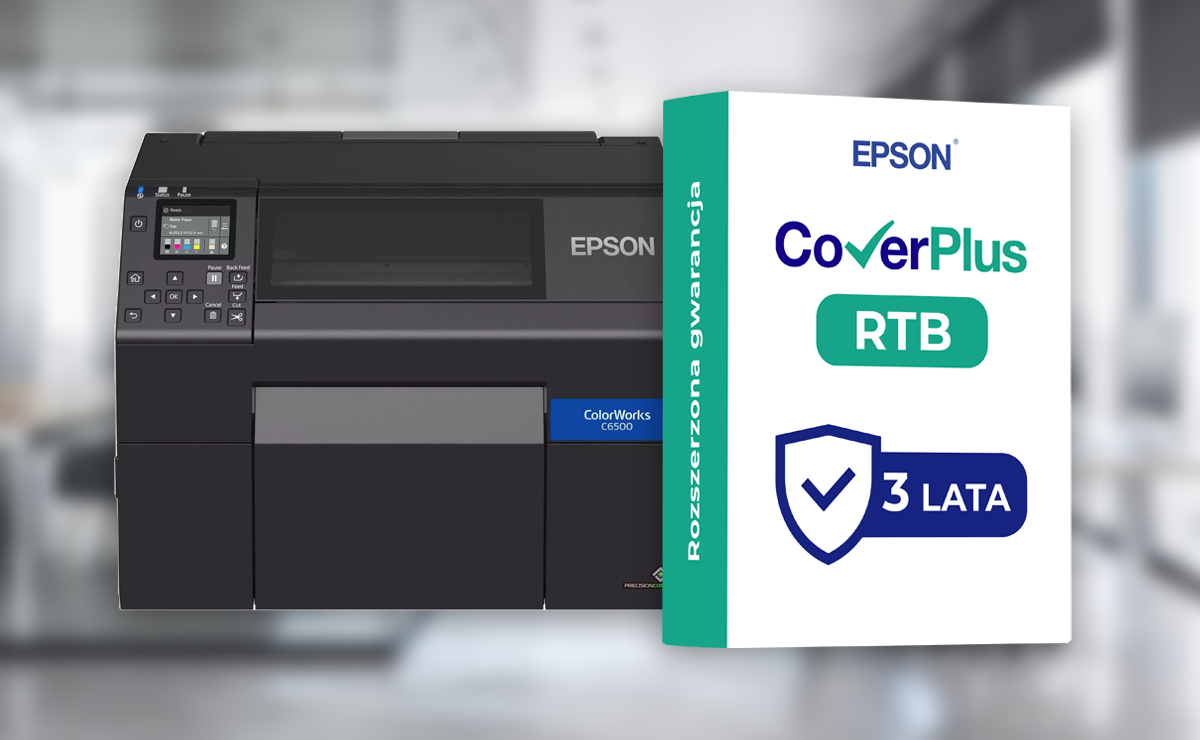 Pakiet gwarancji CoverPlus RTB 3 lata dla Epson ColorWorks C6500