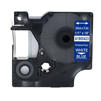 Taśma winylowa Specmark Rhino 1805423 24mm x 5,5m / niebieska / biały nadruk