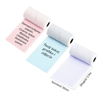 Taśma Phomemo Q22-RMS-PBL 50 mm x 3,5 m / MIX kolorów / 3 szt. do drukarek serii M0