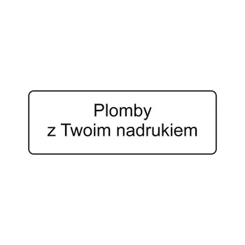 Etykieta plomba PVC Specmark 15 x 5 mm 250 szt. / łamliwa / gilza fi40