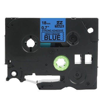 Taśma Specmark TZe-S541 18 mm x 8 m / niebieska / czarny nadruk / mocny klej / do drukarek Brother P-touch